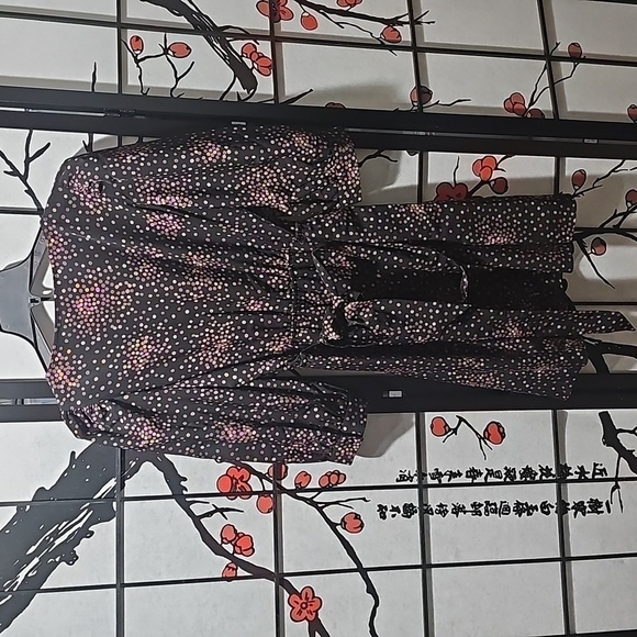 Kate Spade Black Colorful Polka Dot Dress Size Small - Picture 9 of 10